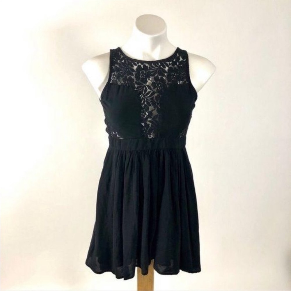 BCBG Generation backless lace high low dress sexy